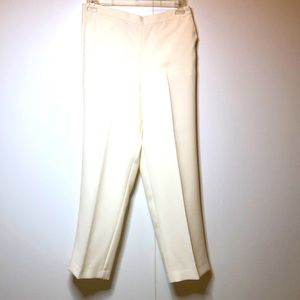 Ivory Crepe Lined Pant 10
